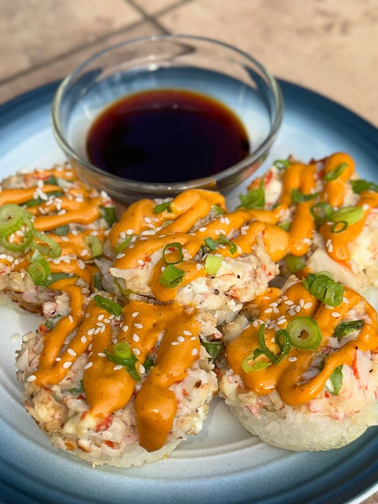 Crispy Rice with Crab Mayo
