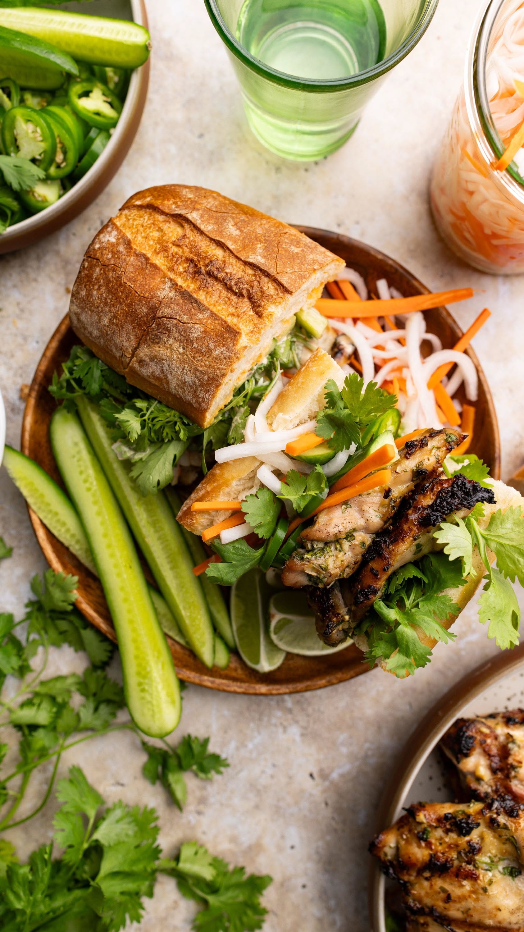 Grilled Chicken Banh Mi