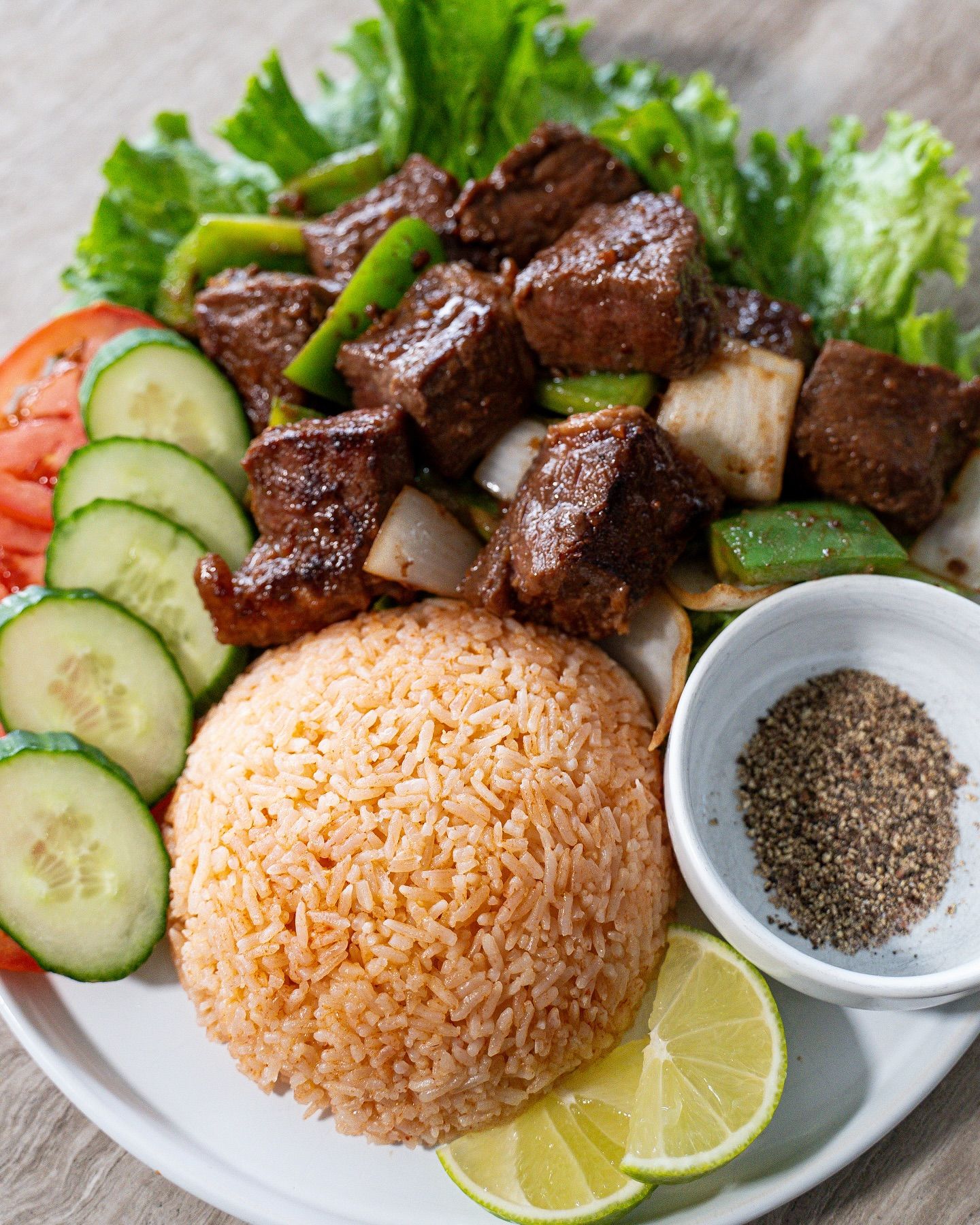 Shaking Beef Rice (Cơm Bò Lúc Lắc)