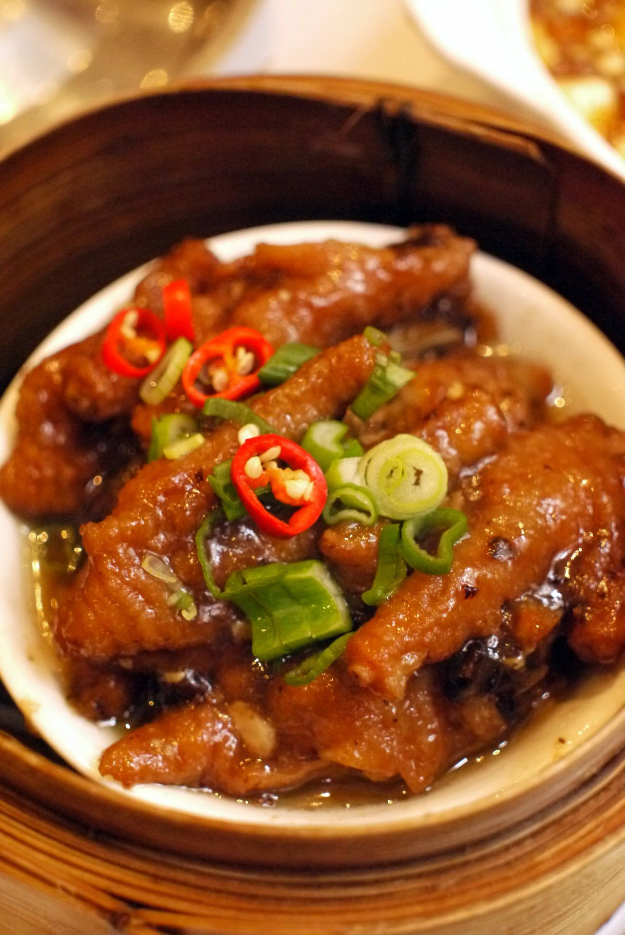 Steamed Chicken Feet with Abalone Sauce