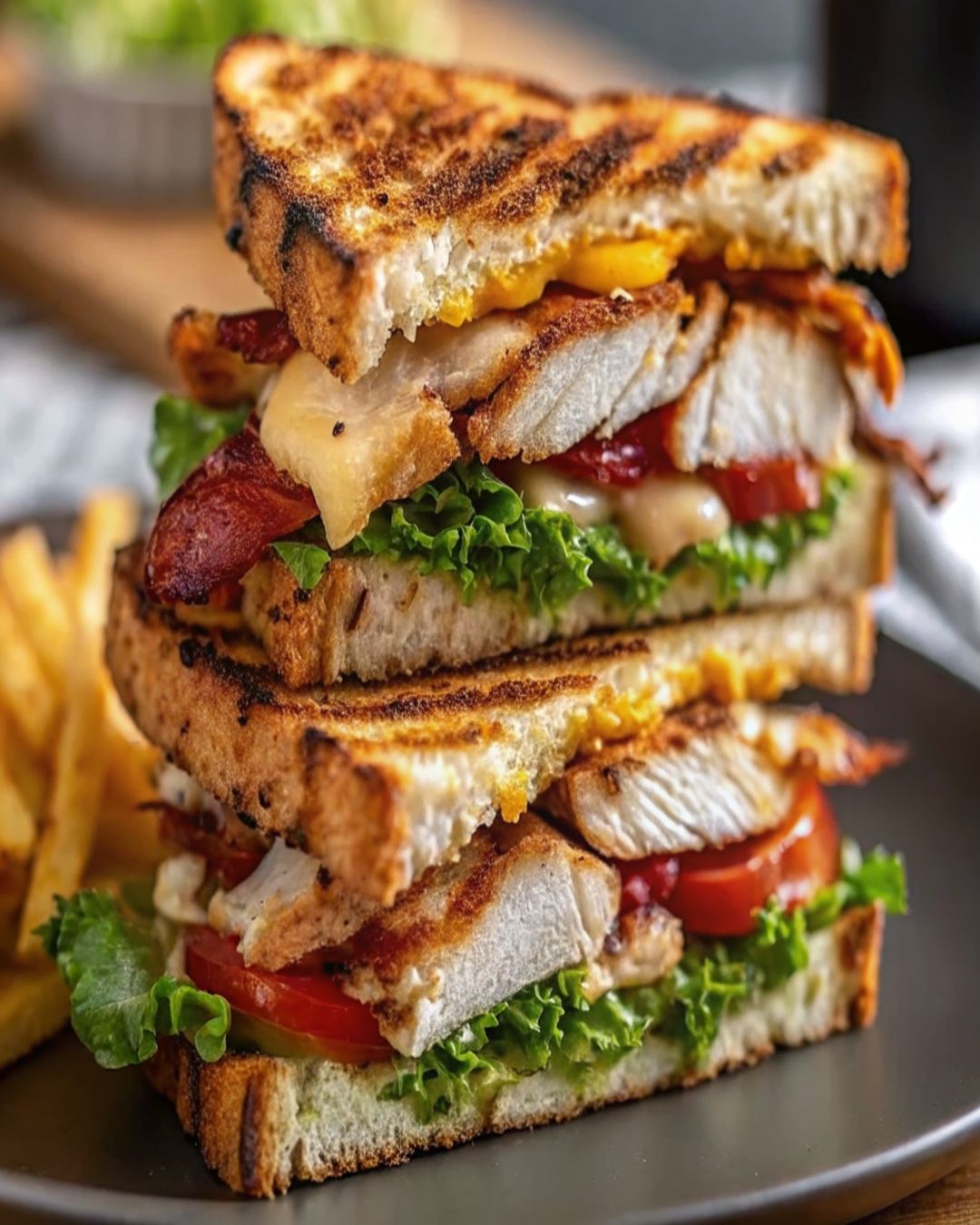 Grilled Chicken Club Sandwich