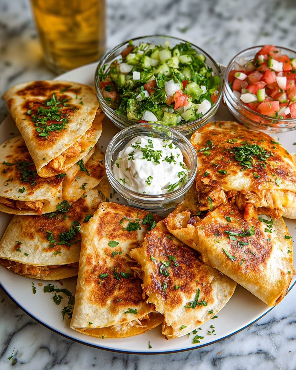 Shredded Chicken Mini Quesadilla