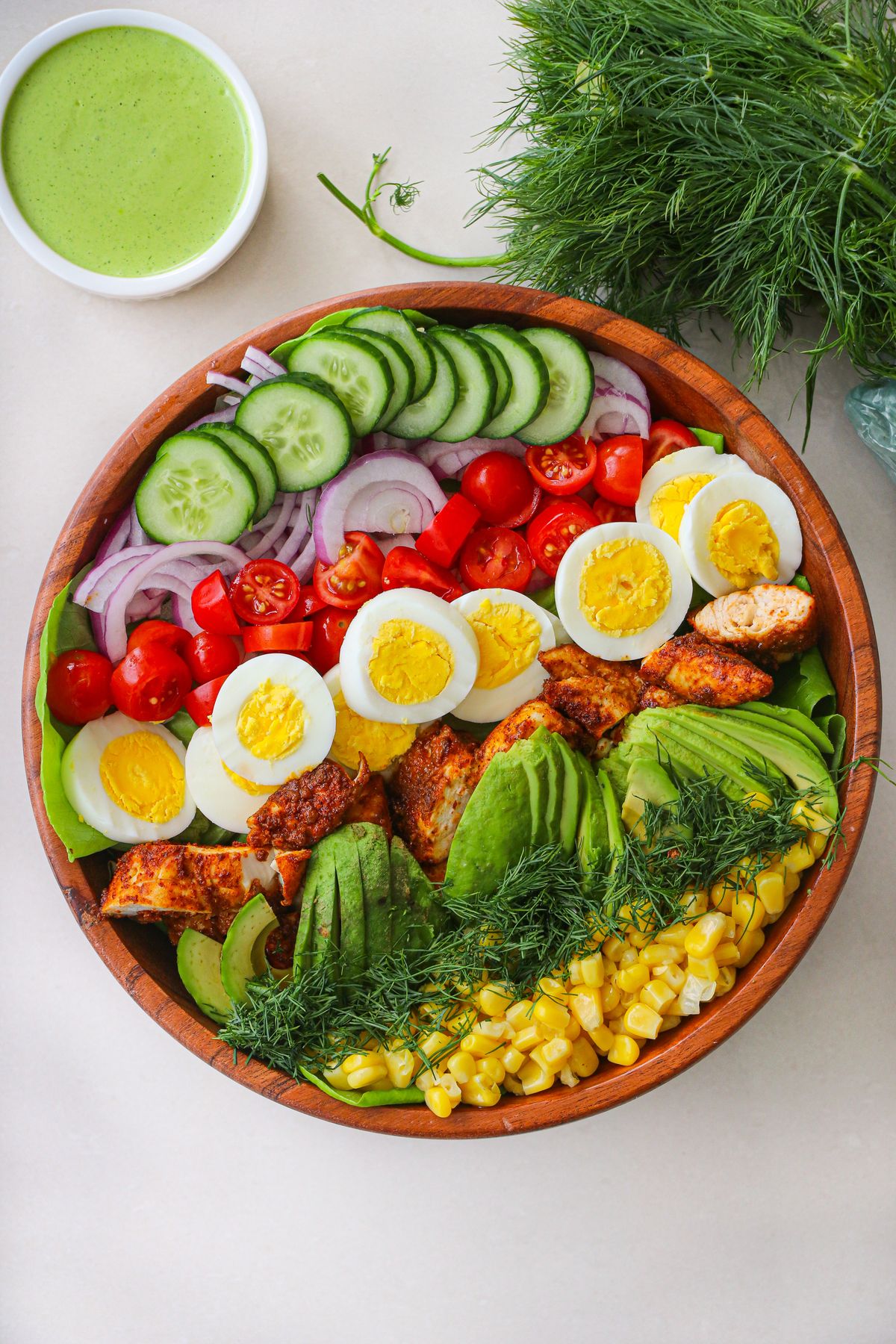 Green Goddess Cobb Salad with Chicken