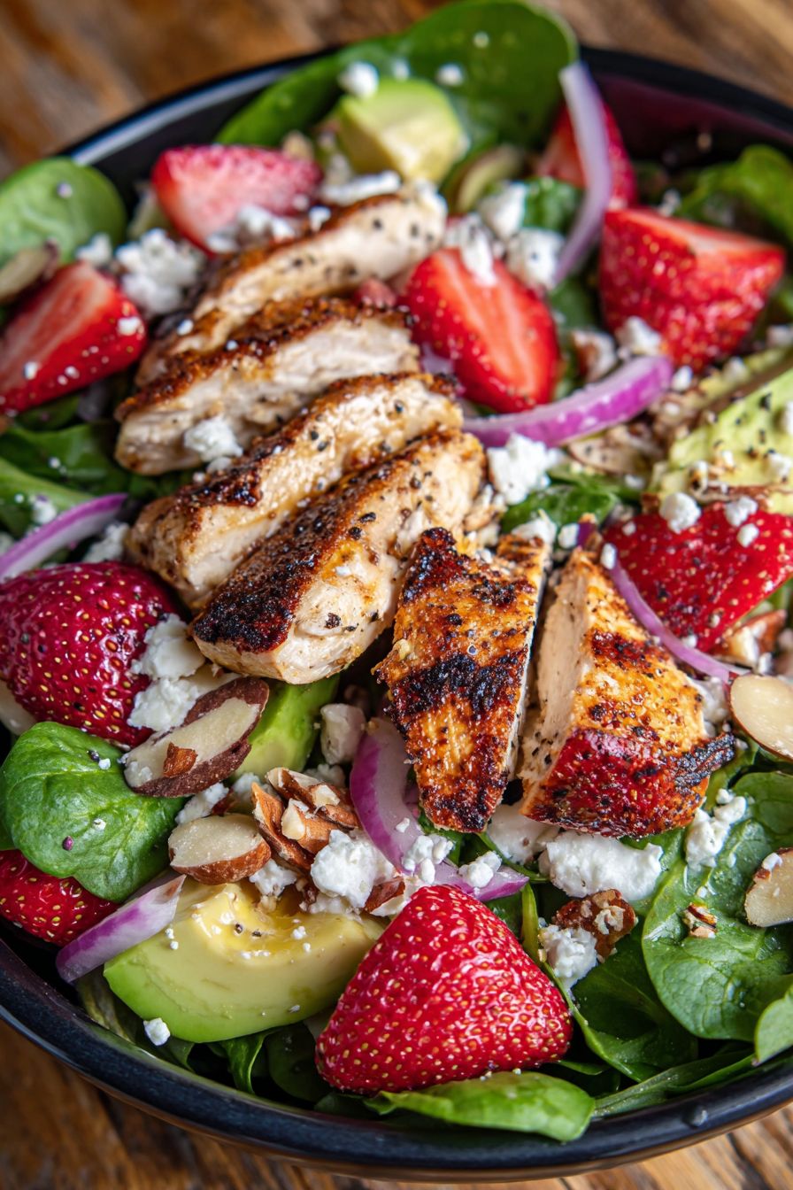 Strawberry Poppyseed Salad with Chicken