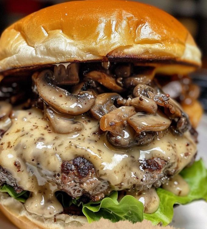 Mushroom Swiss Burger