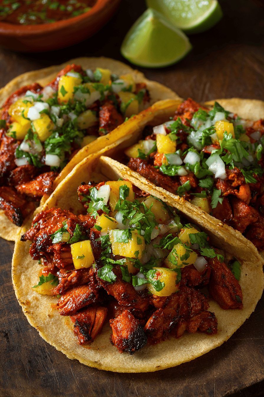 Chicken al Pastor Tacos (3 Soft)
