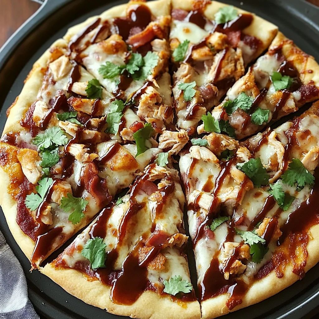 Medium BBQ Chicken Bacon Pizza