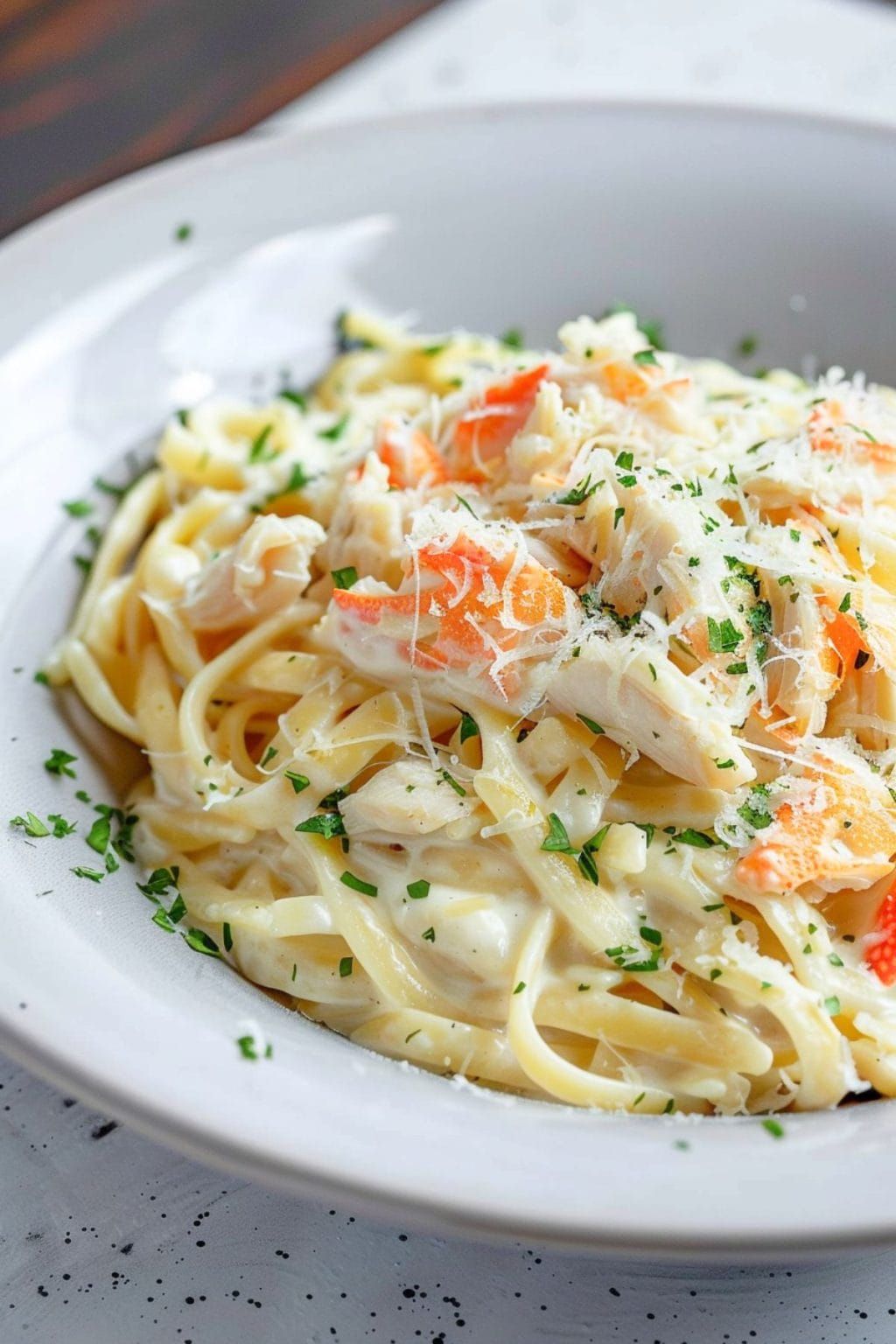 Crab Linguine Alfredo