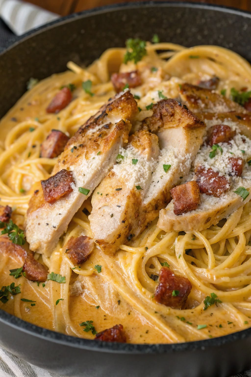 Chicken Carbonara Pasta
