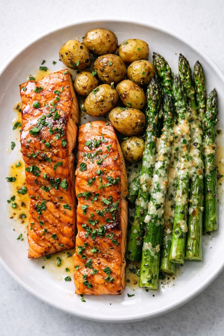 Grilled Salmon Plate