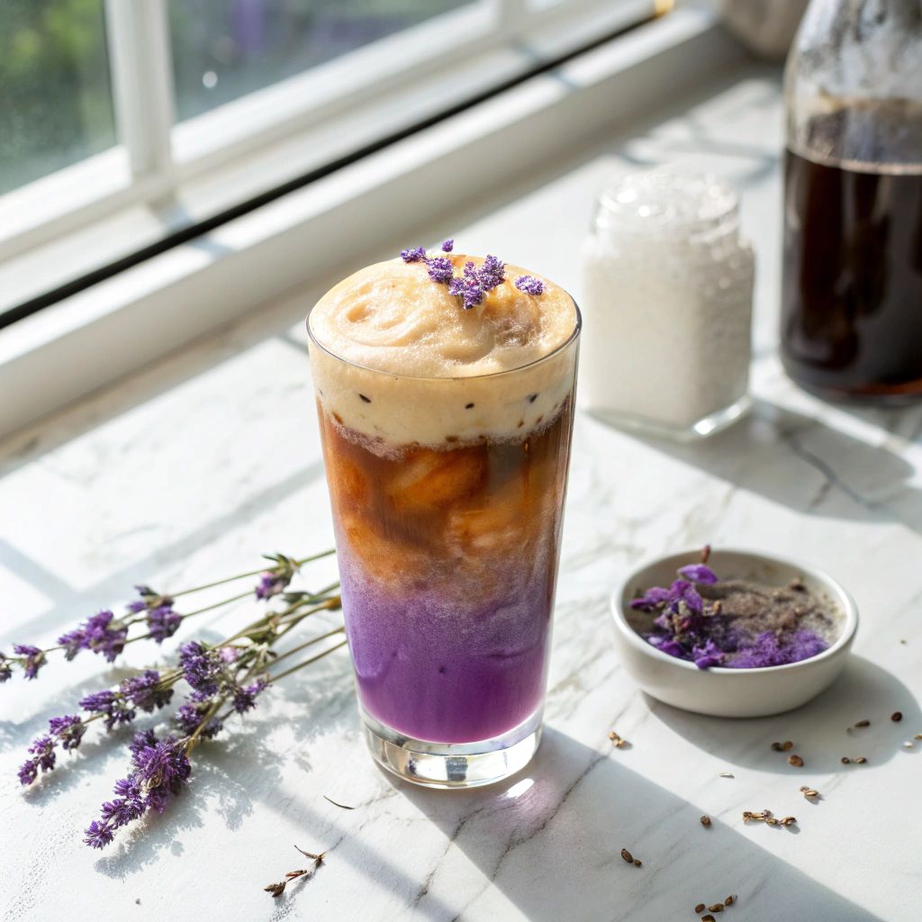 Iced Lavender Latte (Regular)