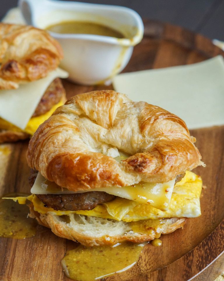 Sausage Egg and Cheese Croissant