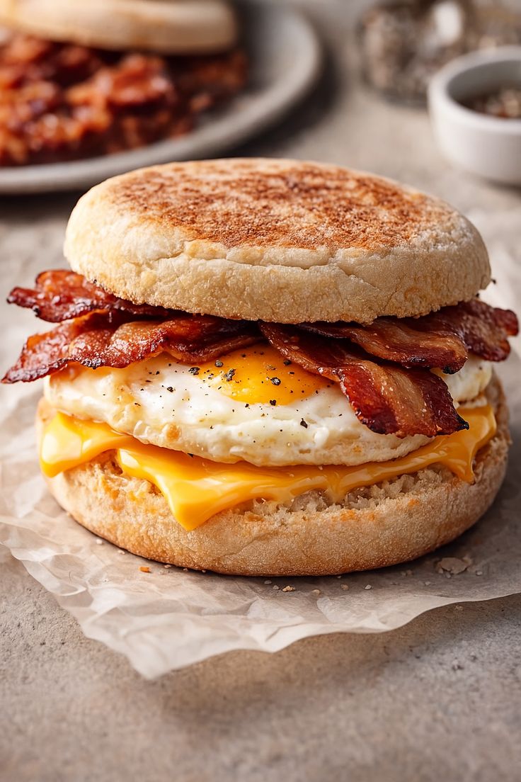 Bacon Egg and Cheese English Muffin