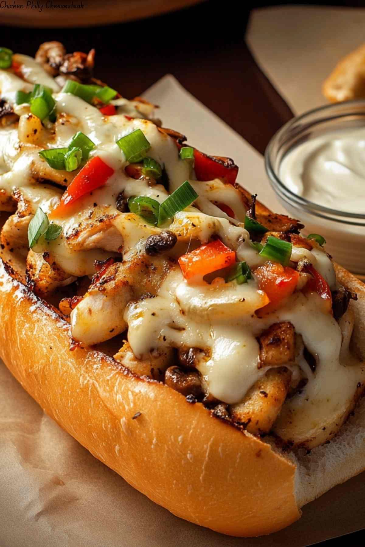 Chicken Philly Cheese Steak (Medium)