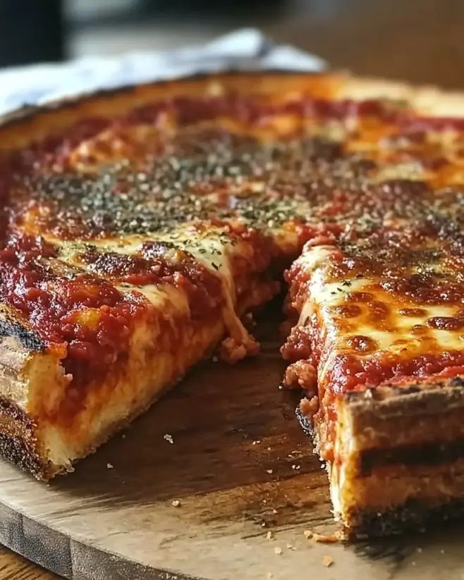8-Corner Deep Dish Sausage Pizza