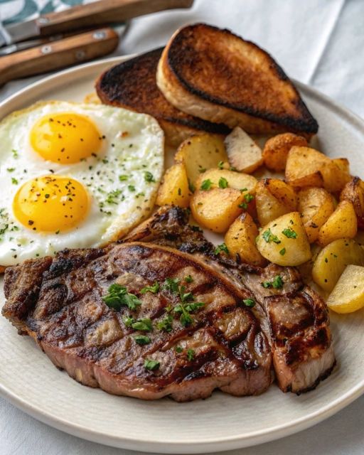 Country Fried Steak and Eggs
