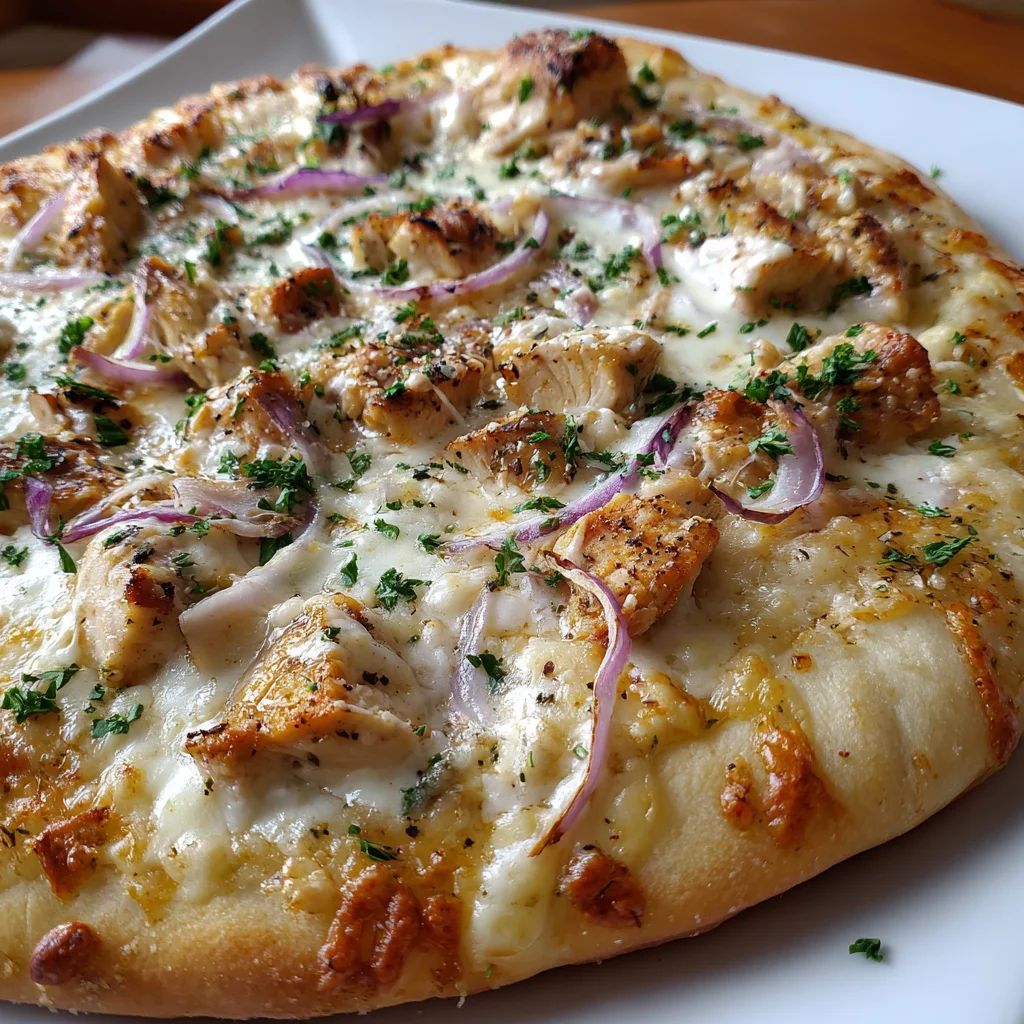Large Chicken Garlic Pizza