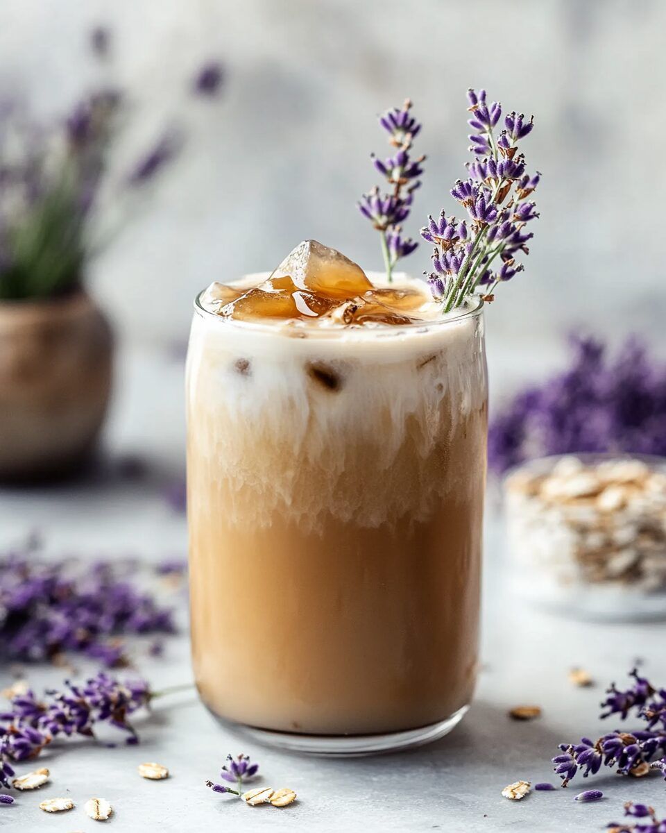 Lavender Oat Milk Latte (Iced, Large)