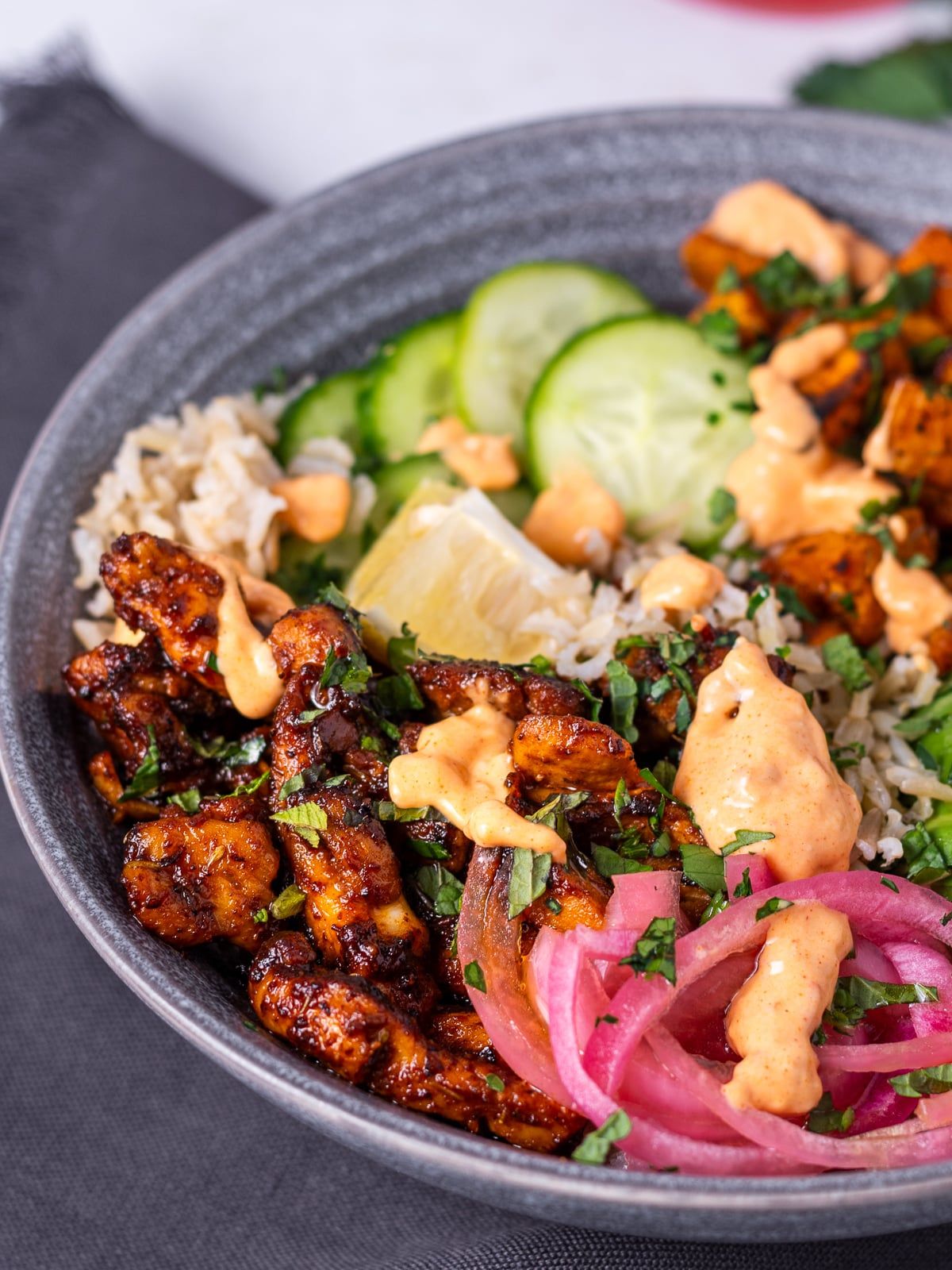 Harissa Chicken Pita
