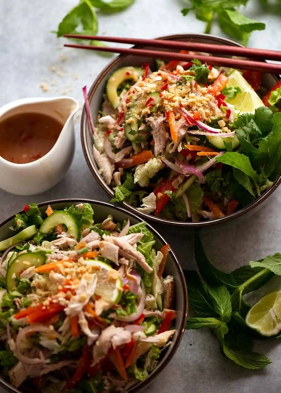 Vietnamese Chicken Salad Rolls