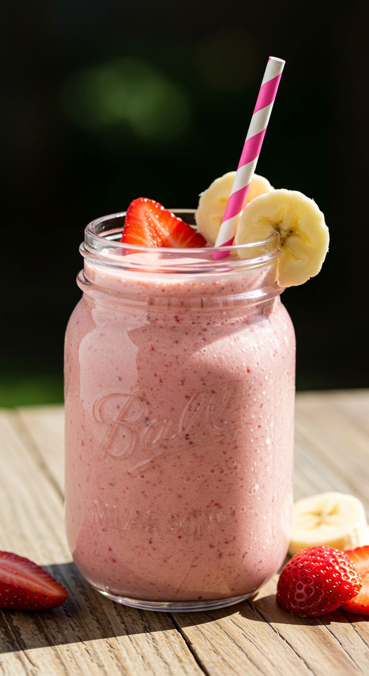 Strawberry Banana Smoothie (Large)