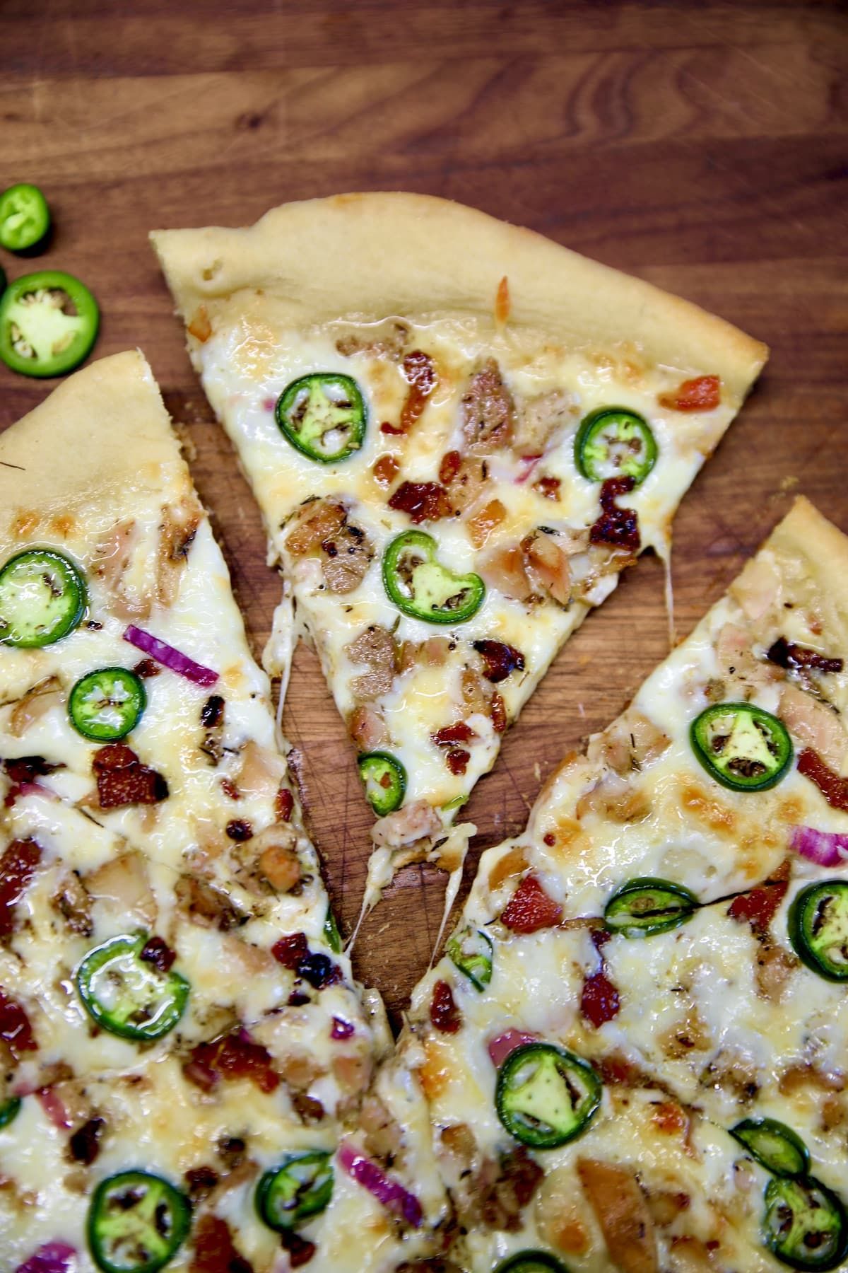 Ranch Chicken Bacon Pizza