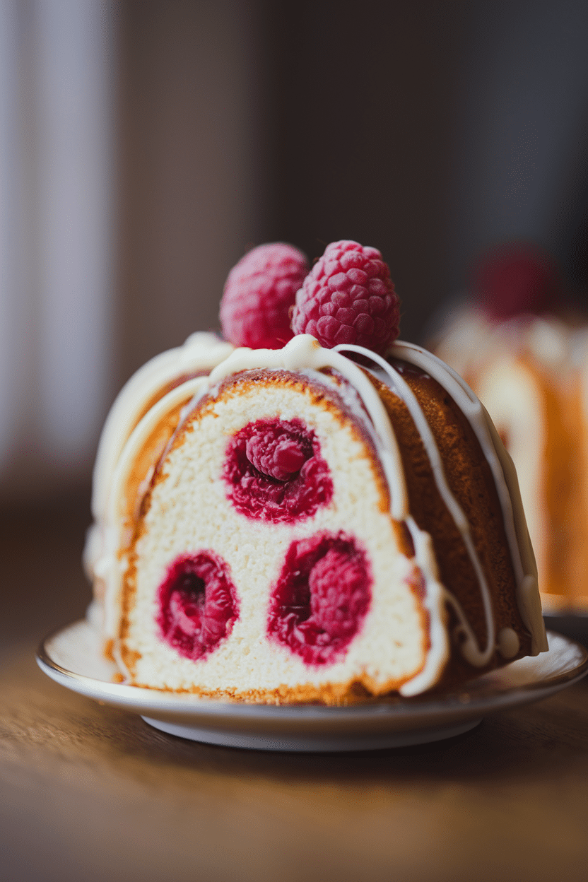 White Chocolate Raspberry Bundtlet