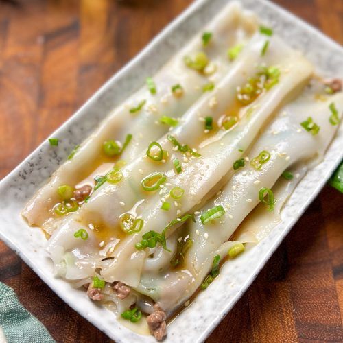 Steamed Rice Roll with Beef