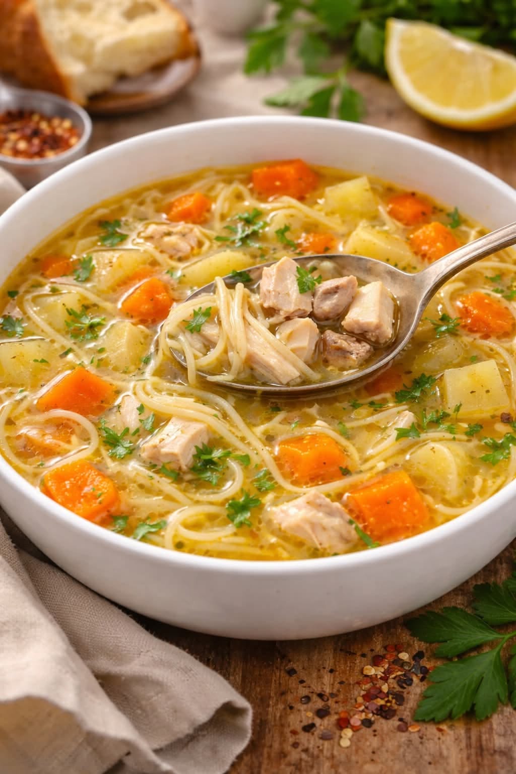 Chicken & Whole Grain Soup