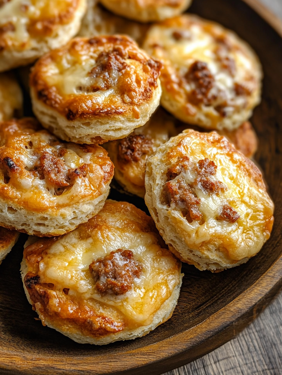 Sausage, Egg & Cheddar on Biscuit