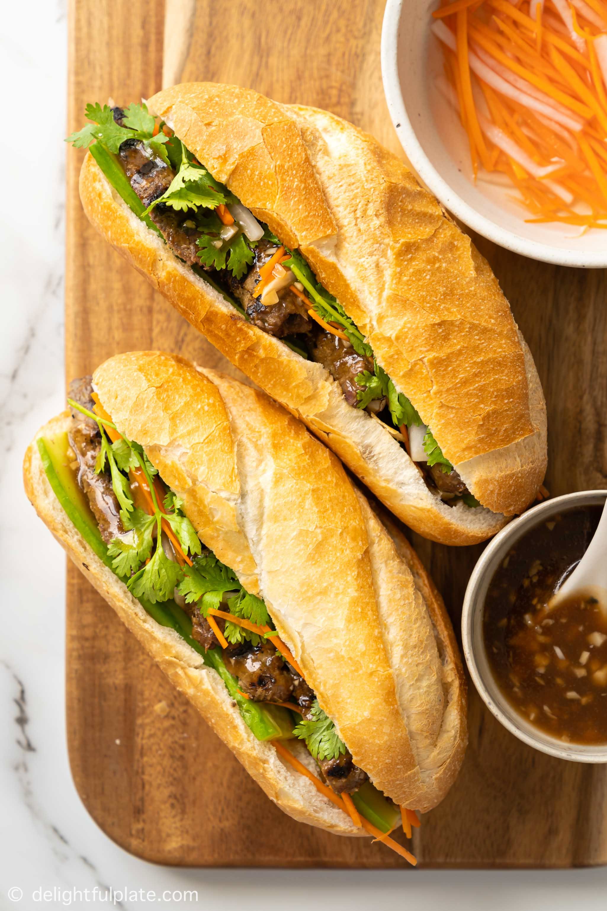 Lemongrass Beef Banh Mi