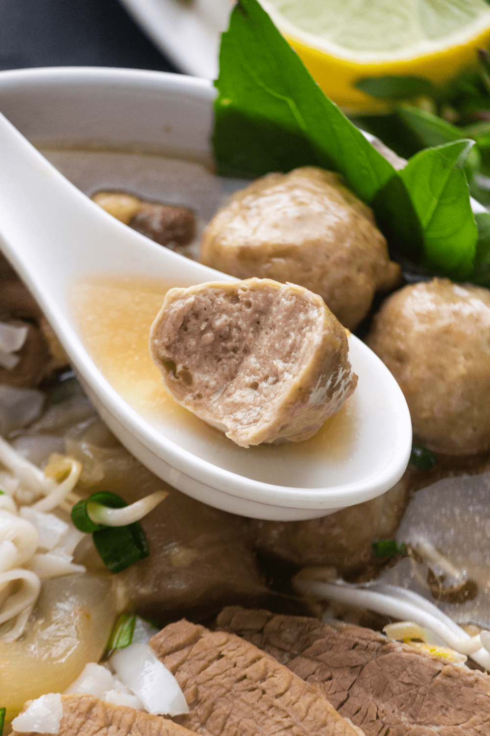 Pho Bo Vien (Beef Meatball Pho)